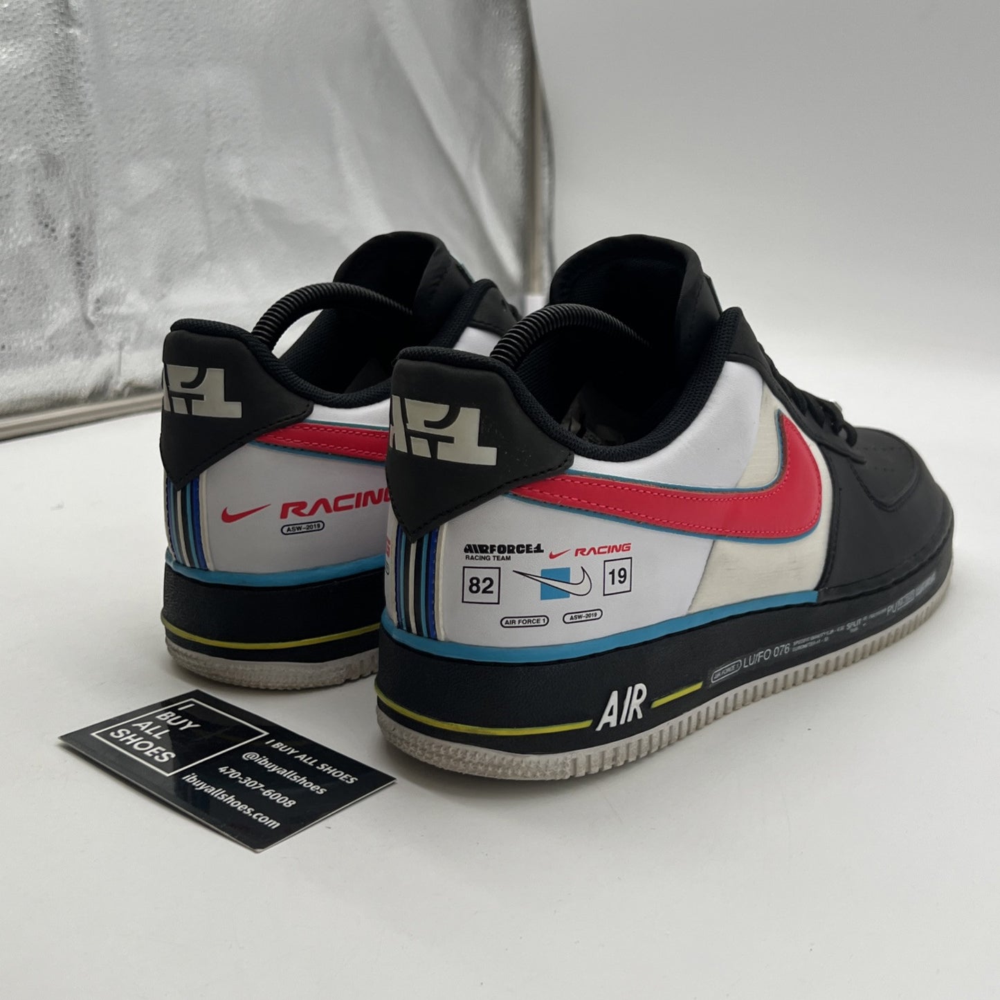 Size 9.5 - Nike Air Force 1 '07 QS Low Motorsport (AH8462-004)