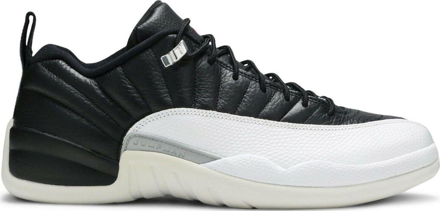 Size 10 - Air Jordan 12 Retro Low Playoffs Black White Leather (308317-004)