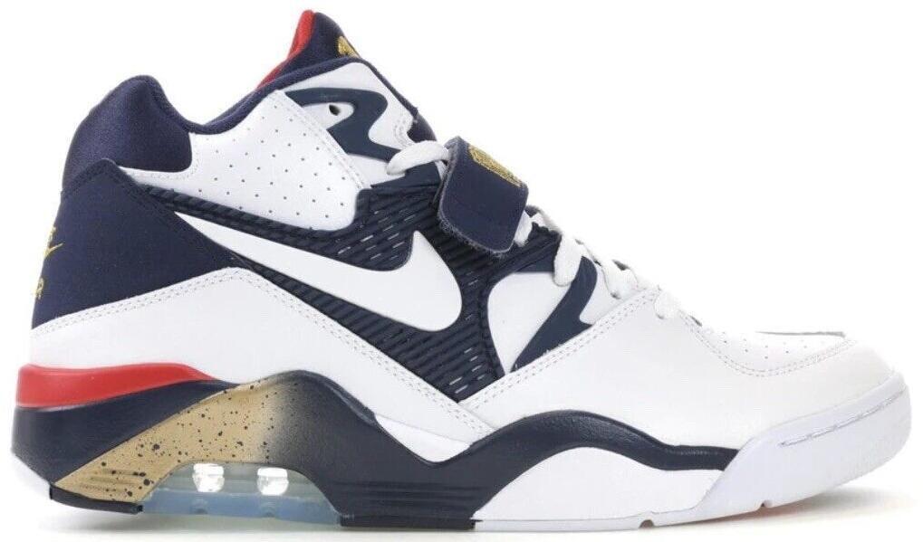 Size 9.5 - Nike Air Force 180 2012 Dream Team Blue White Suede (310095-100)
