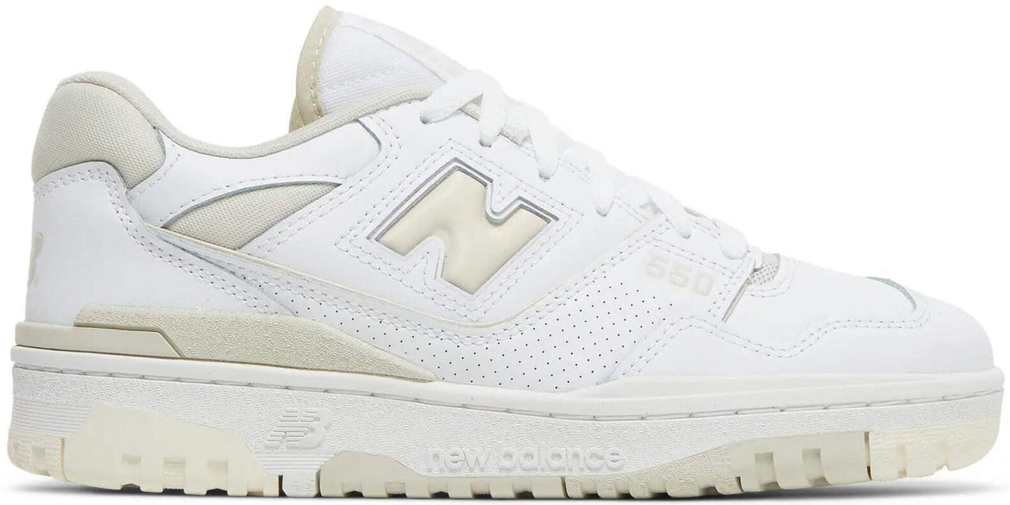 Size 11W - New Balance 550 Silver Birch White Leather (BBW550WS)