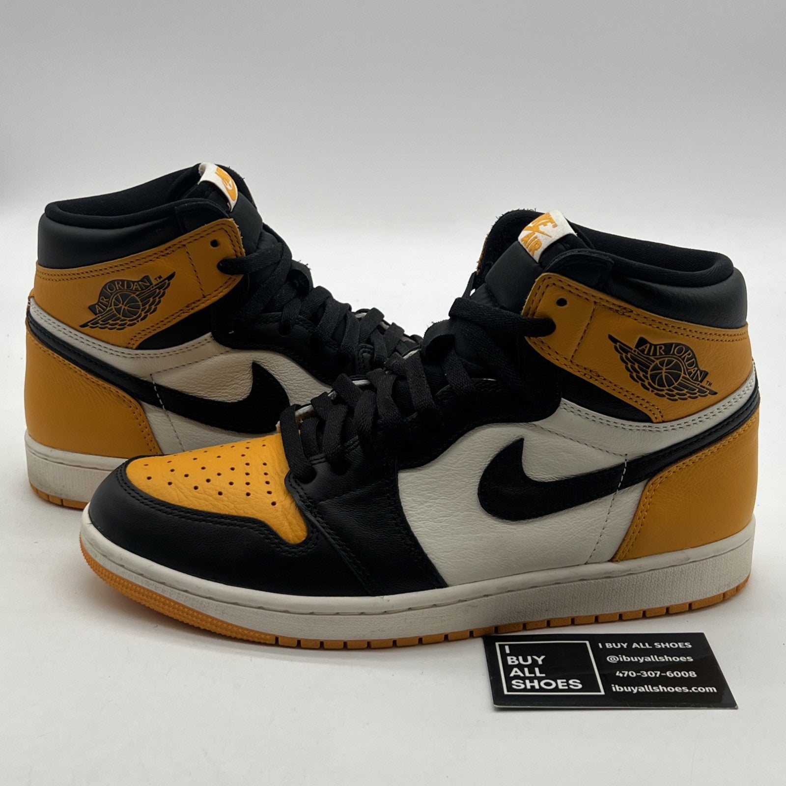 Size 9.5 - Air Jordan 1 Retro OG High Yellow Toe (555088-711)