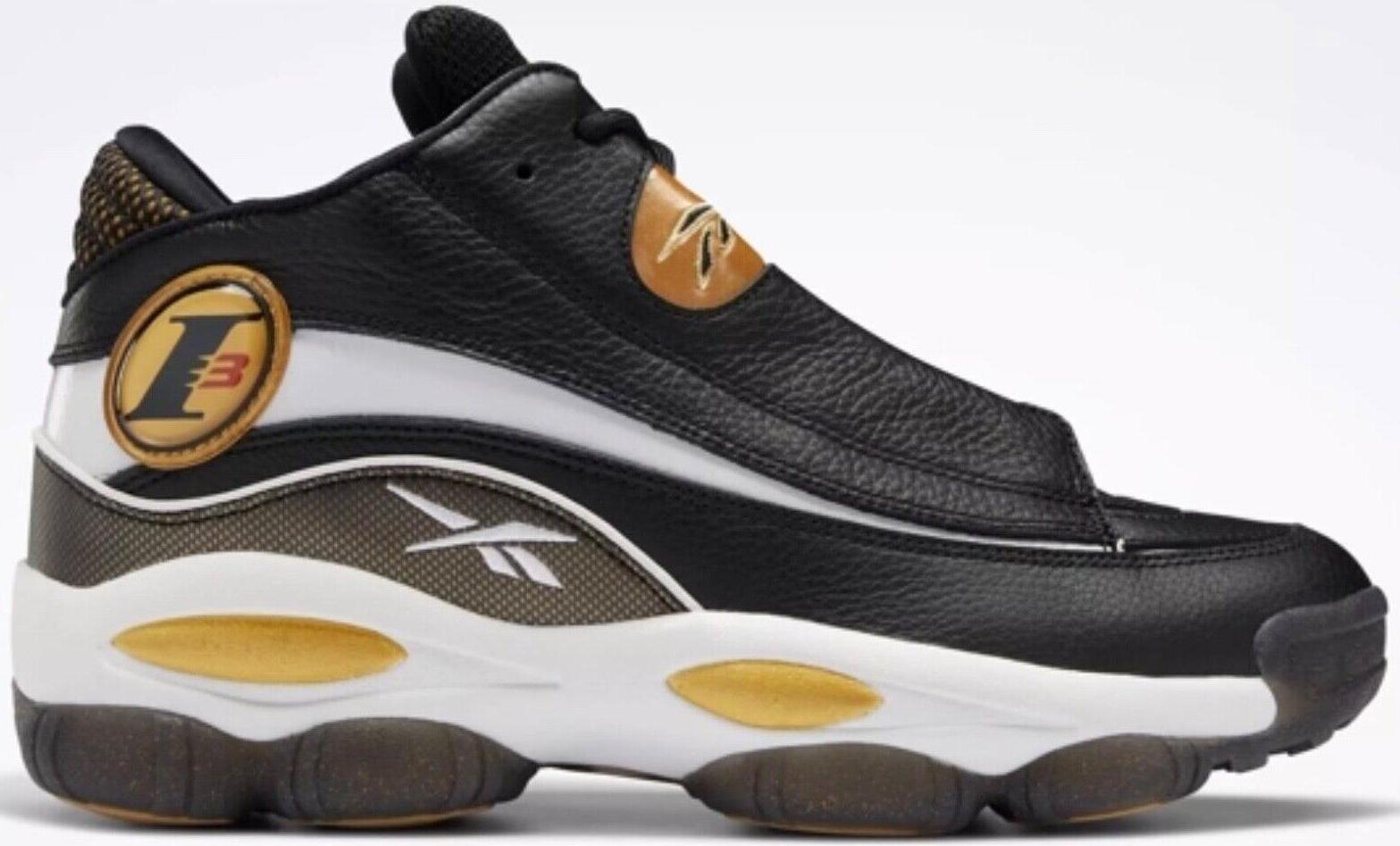 Size 13 - Reebok The Answer DMX 2022 Black White Gold (GW6372)