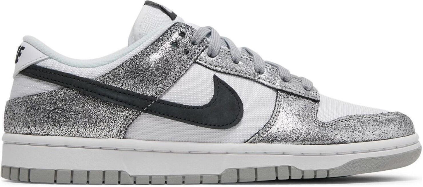 Size 8.5W - Nike Dunk Low Golden Gals Silver White Leather (DO5882-001)