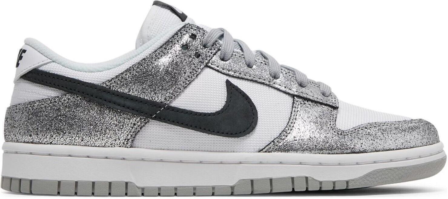 Size 8.5W - Nike Dunk Low Golden Gals Silver White Leather (DO5882-001)