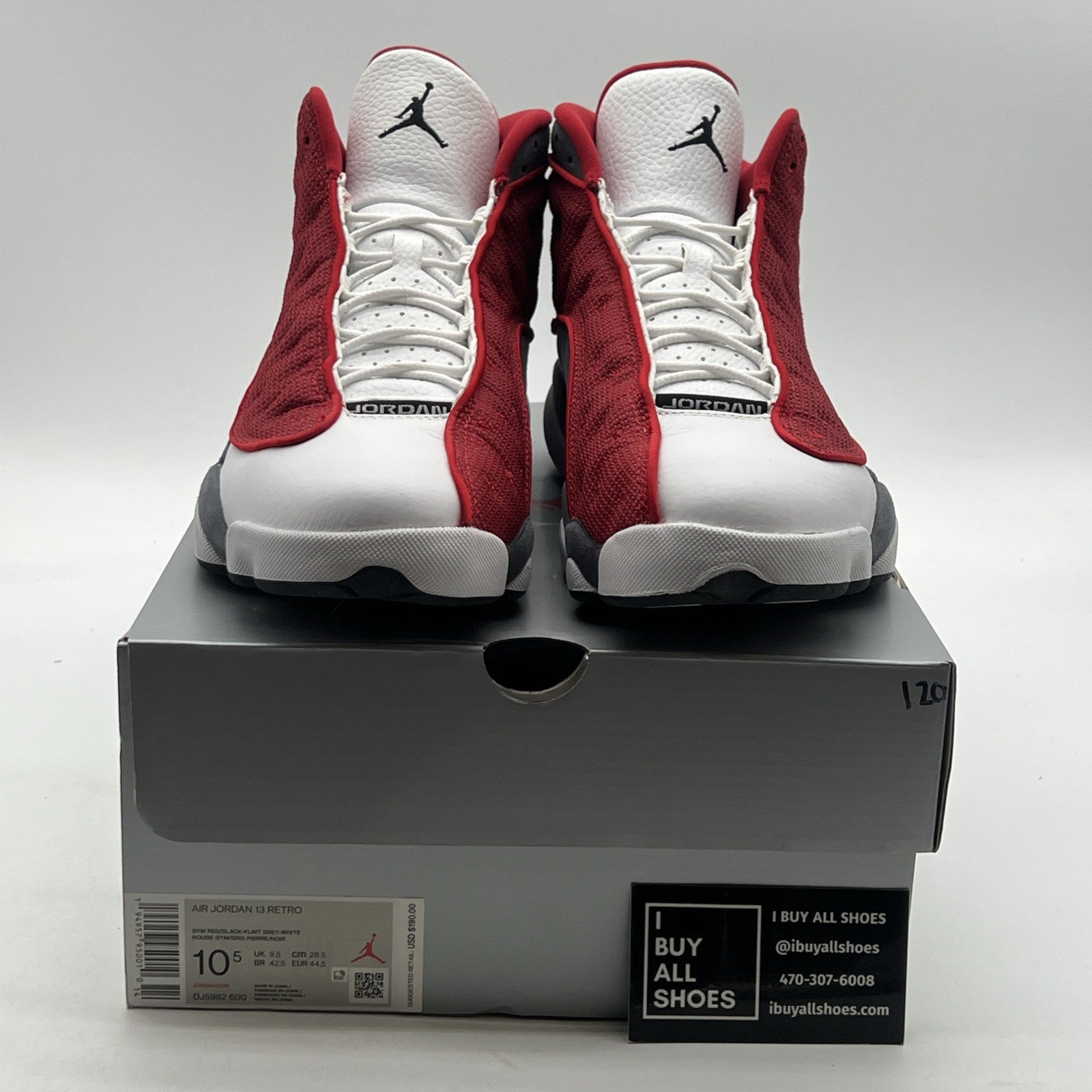 Size 10.5 - Air Jordan 13 Red/White - (DJ5982-600)