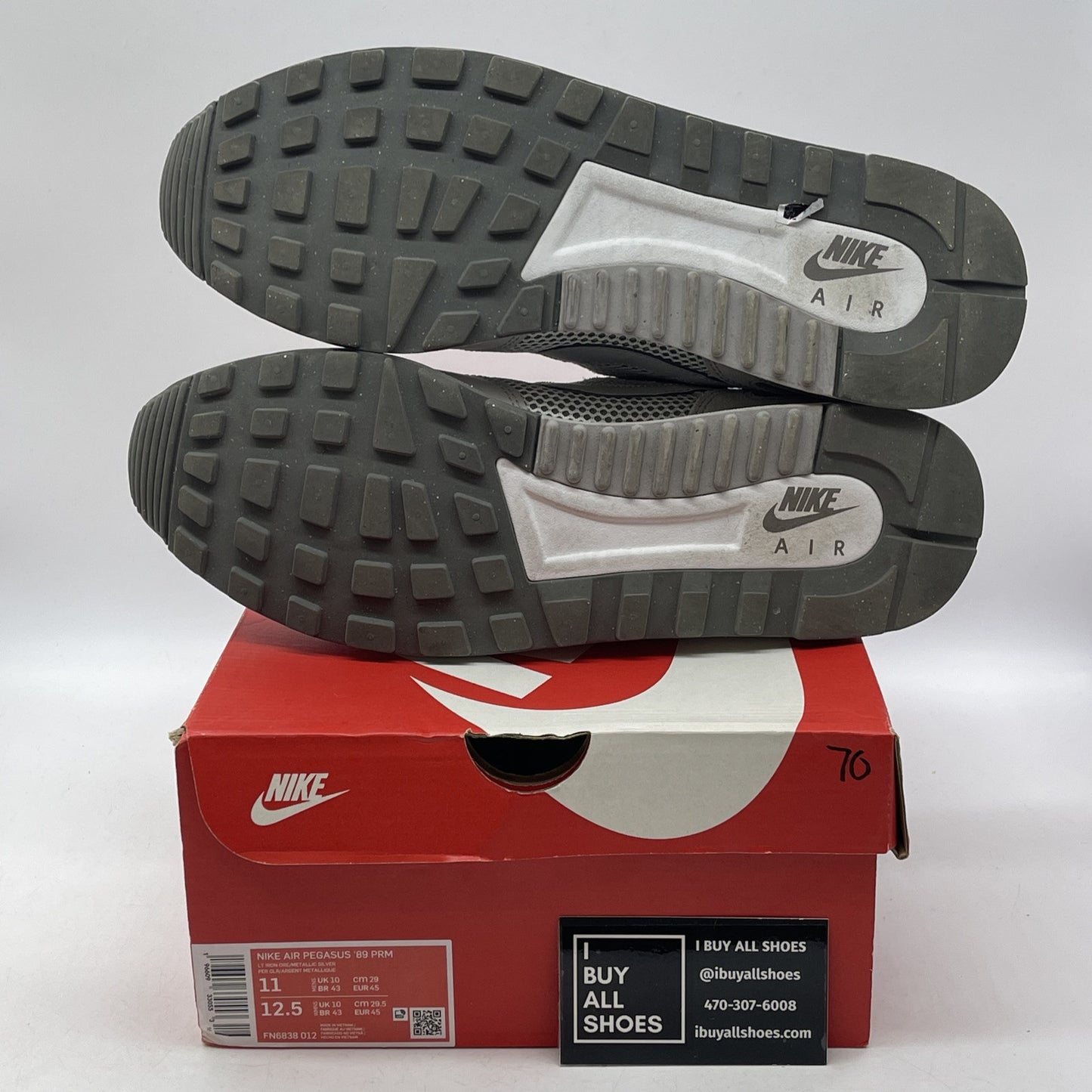 Size 11 - Nike Air Pegasus 89 Premium Light Iron Ore Suede Leather (FN6838-012)