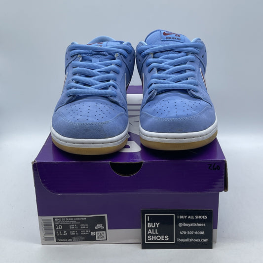 Size 10 - Nike SB Dunk Low Premium Philadelphia Phillies Blue Suede (DQ4040-400)