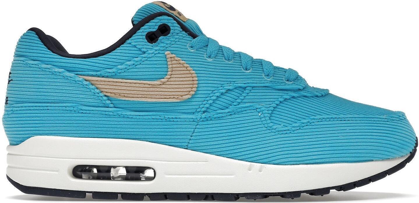 Size 9.5 - Nike Air Max 1 Premium Baltic Blue Corduroy Suede (FB8915-400)