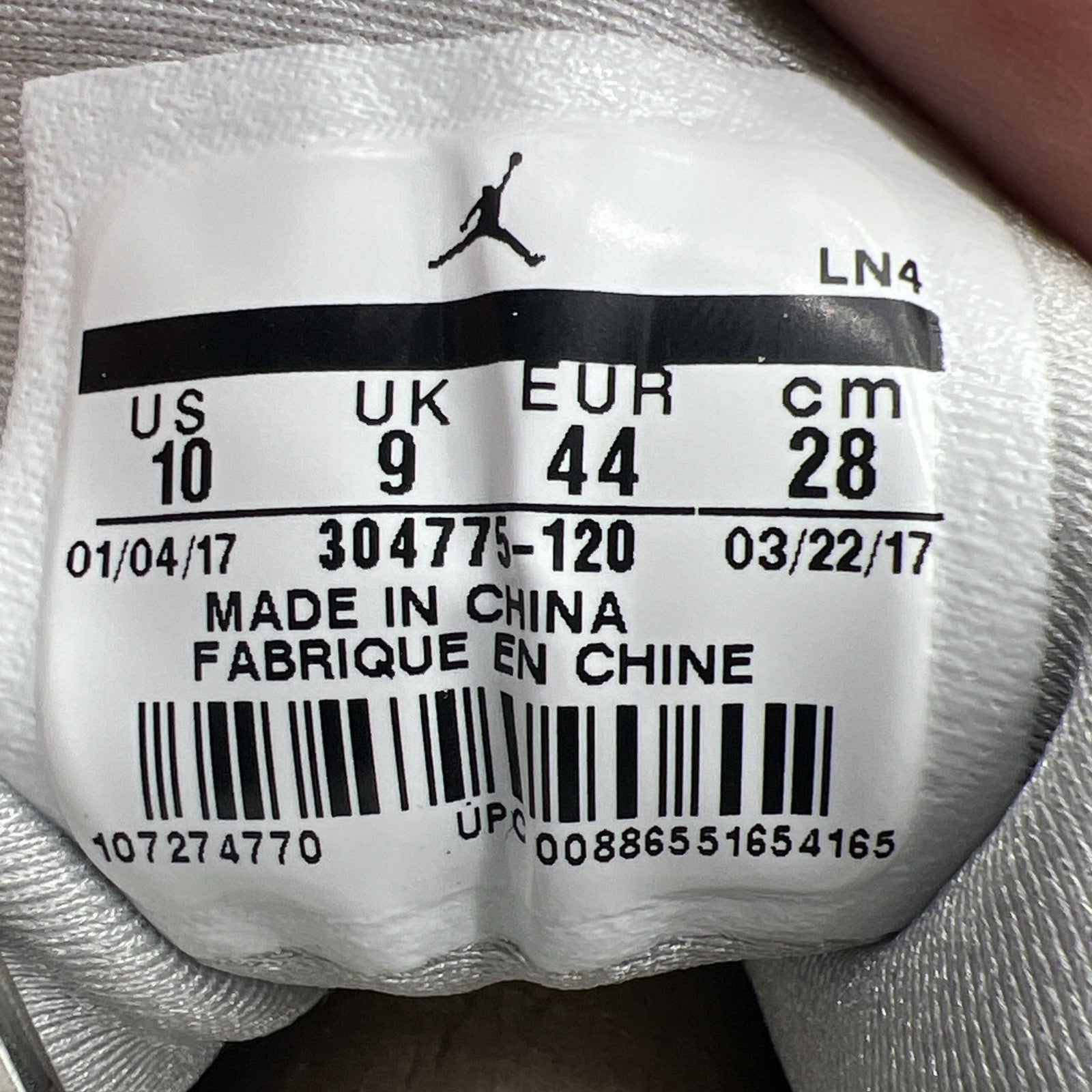 Size 10 - Air Jordan 7 Retro Pure Money (304775-120)