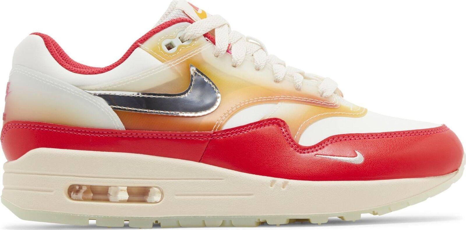 Size 10.5W - Nike Air Max 1 Soft Vinyl Pink Silver Leather (FN7683-133)