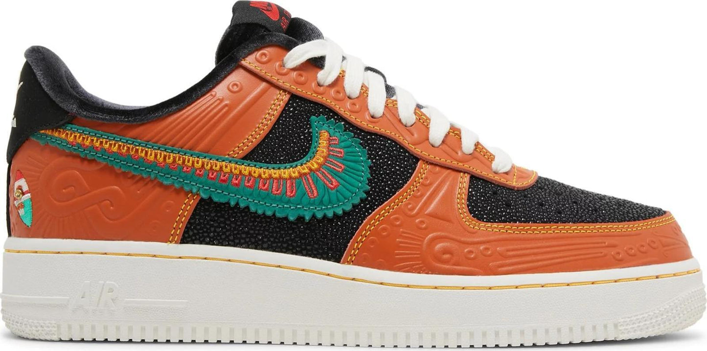 Size 10 - Nike Air Force 1 '07 LX SiEMPRE Familia Orange Black (DO2157-816)