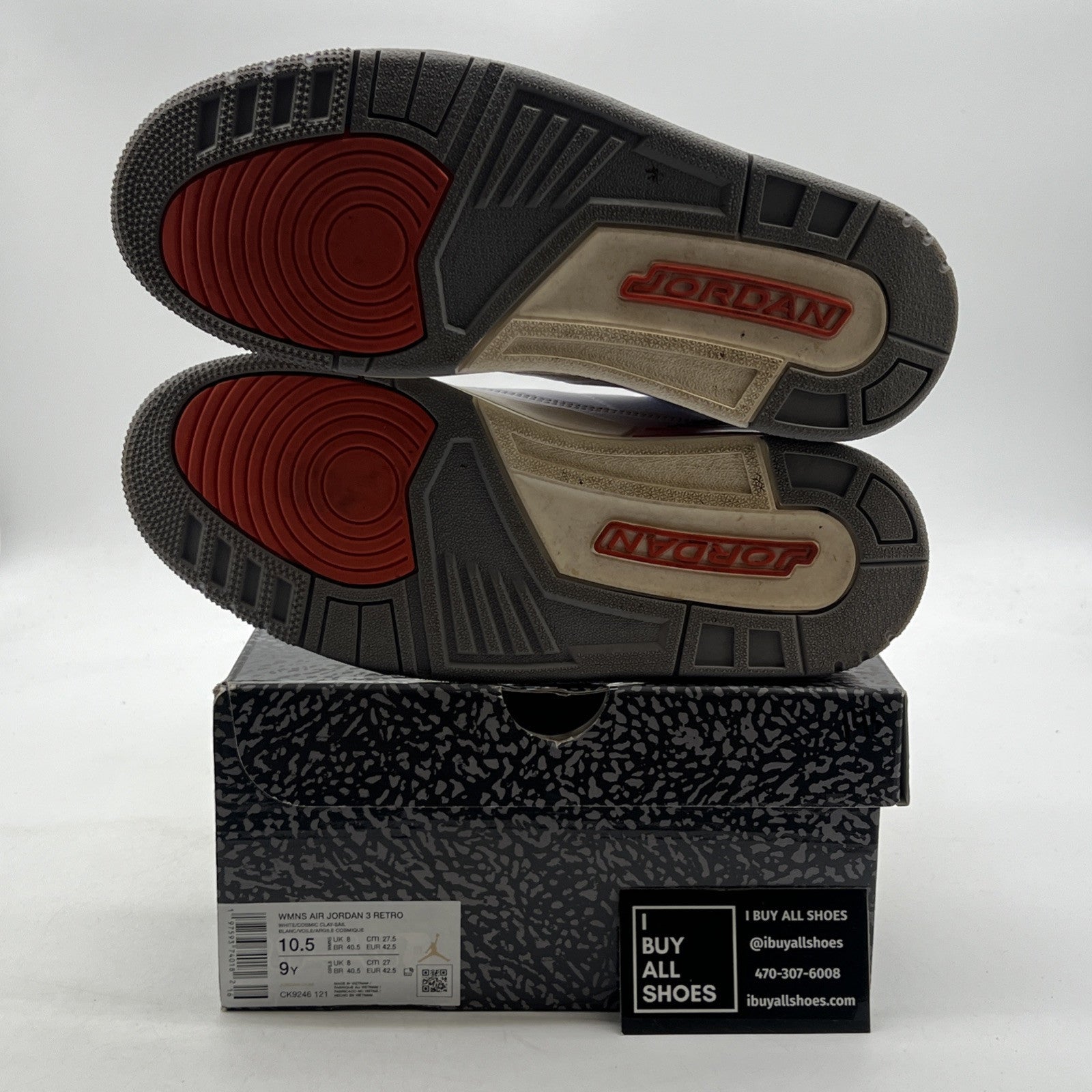 Size 10.5W - Air Jordan 3 Retro Georgia Peach (CK9246-121)