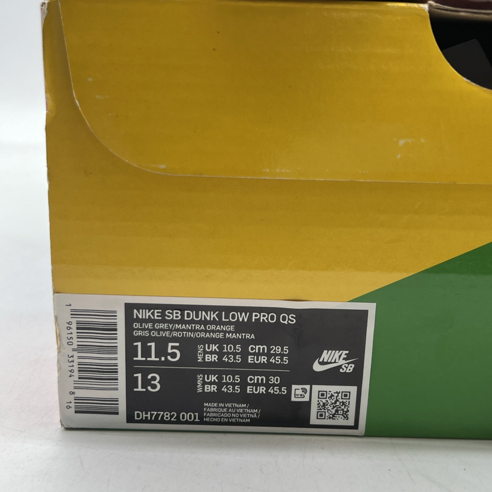 Size 11.5 - Nike Crushed D.C. x Dunk SB Low Golden Hour (DH7782-001)
