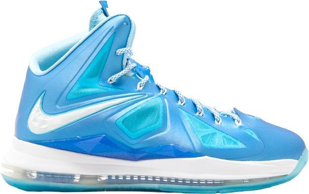 Size 13 - Nike LeBron 10+ Sport Pack Blue Diamond (542244-400)