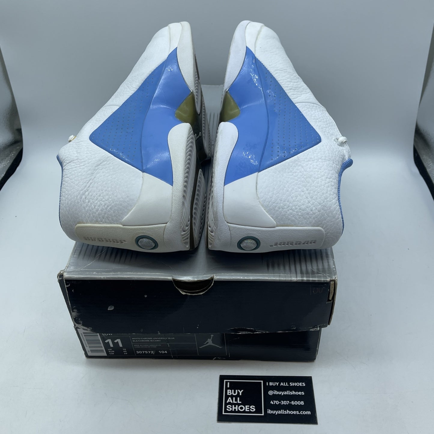 Size 11 - NIKE AIR JORDAN Jumpman Team Flow Blue White Leather (307572-104)