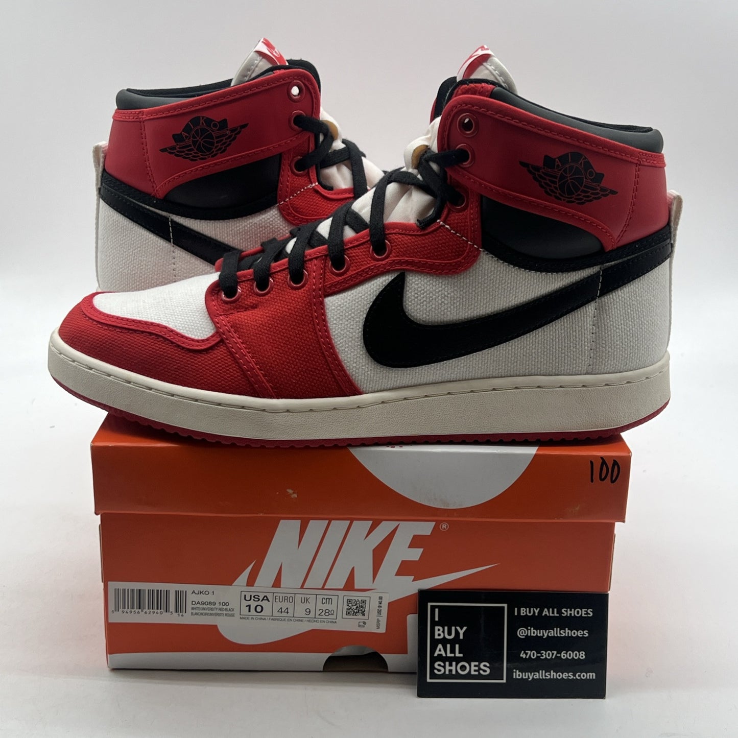 Size 10 - Nike Air Jordan 1 KO 2021 Chicago (DA9089-100)