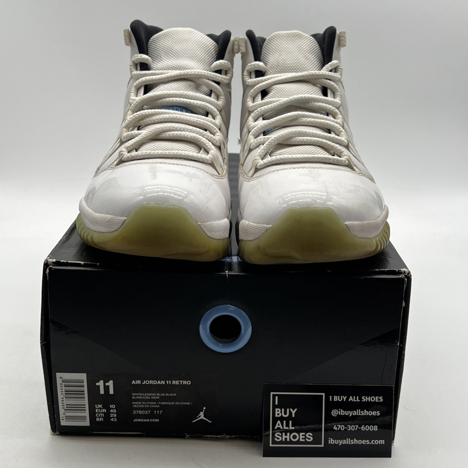 Size 11 - Air Jordan 11 Retro High Legend Blue (378037-117)