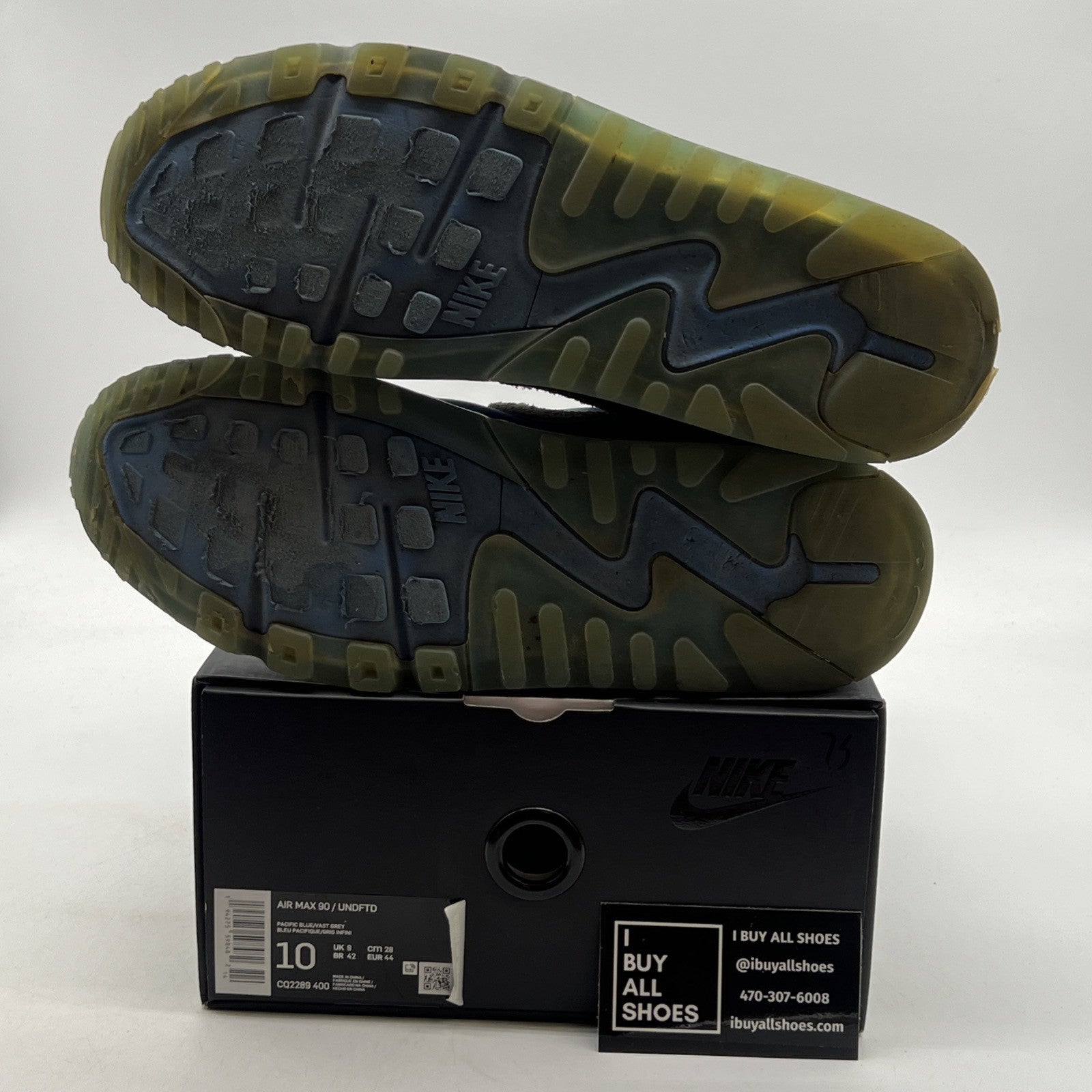 Size 10 - Nike Undefeated x Air Max 90 Pacific Blue (CQ2289-400)