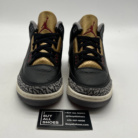 Size 8 - Air Jordan 3 Retro Mid Black Gold W (CK9246-067)