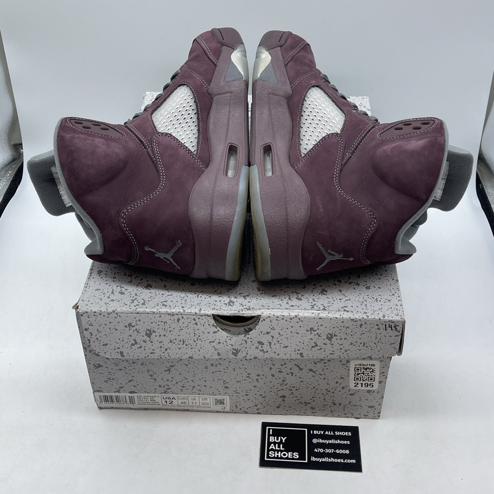 Size 12 - Air Jordan 5 Retro SE 2023 Burgundy Suede (DZ4131-600)