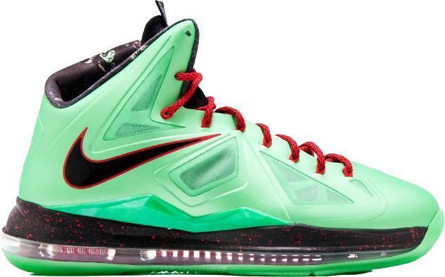 Size 13 - Nike LeBron 10 Cutting Jade Green Black Leather (541100-303)