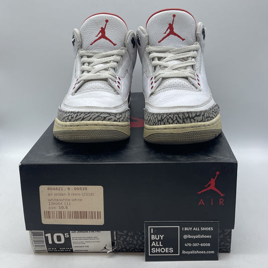 Size 10.5 - Jordan 3 Retro Hall of Fame 2018 Leather Suede (136064-116)