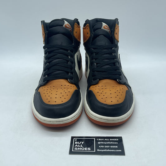 Size 10 - Jordan 1 Retro OG High Shattered Backboard Yellow Leather (555088-005)