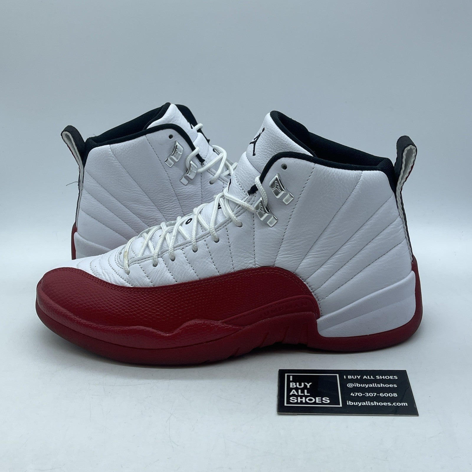 Size 10 - Jordan 12 Retro 2023 Mid Cherry White Red Black Leather (CT8013-116)