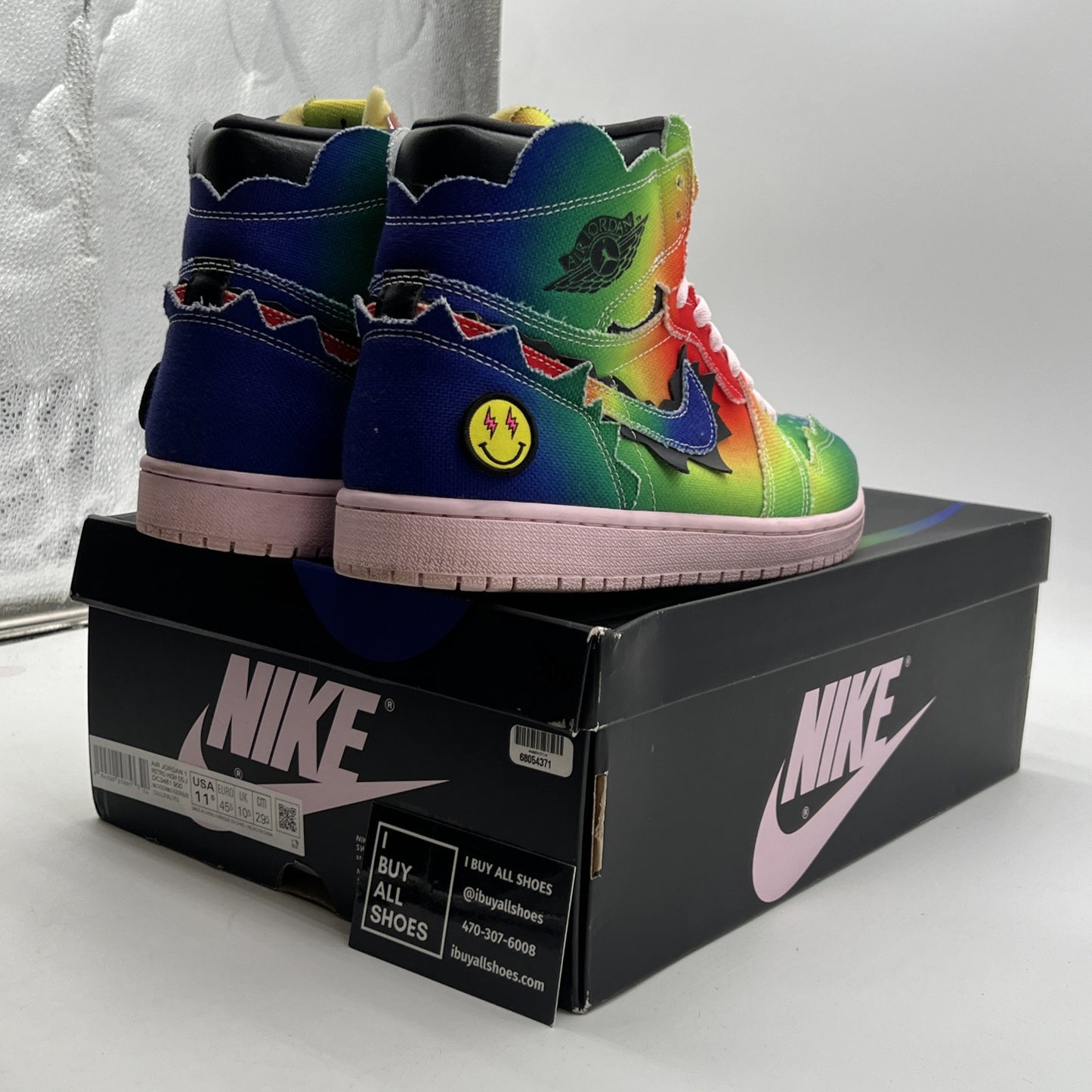 Size 11.5 - Air Jordan 1 Retro OG High x J Balvin Tie Dye (DC3481-900)