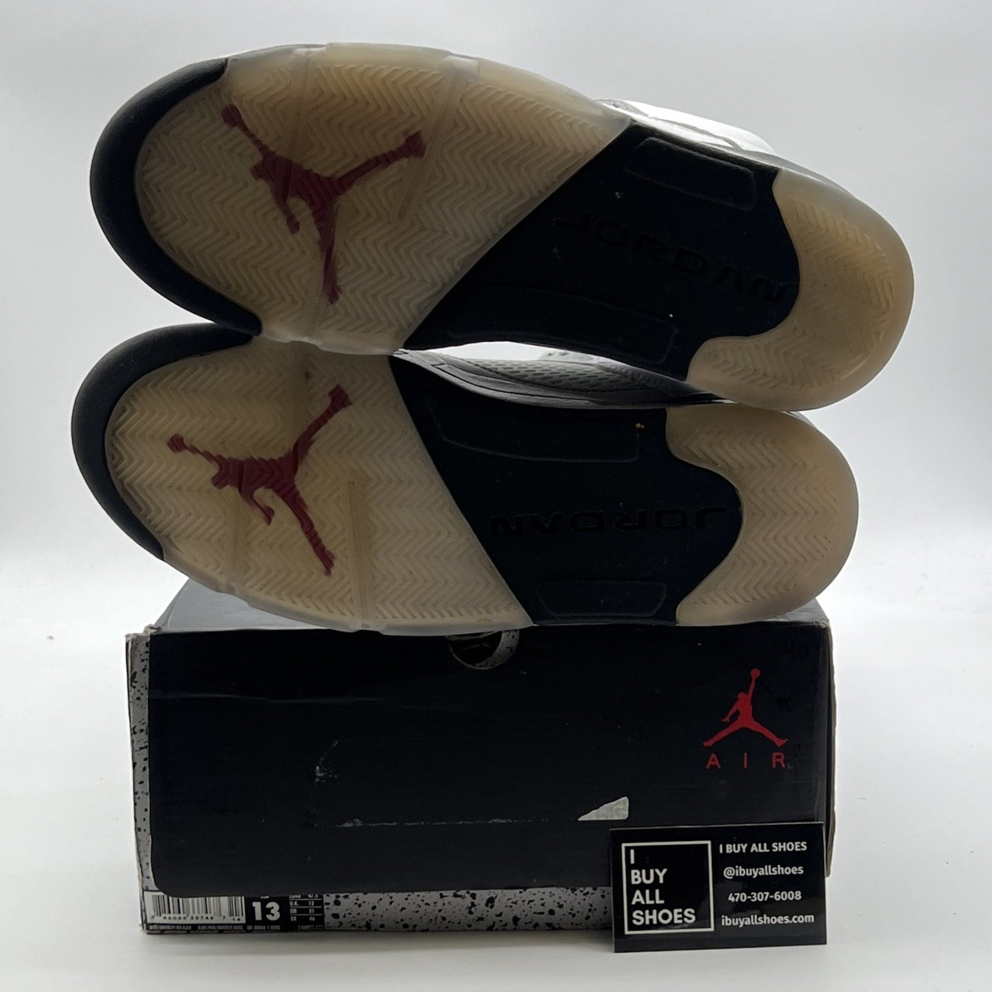 Size 13 - Air Jordan 5 Retro White Cement (136027-104)