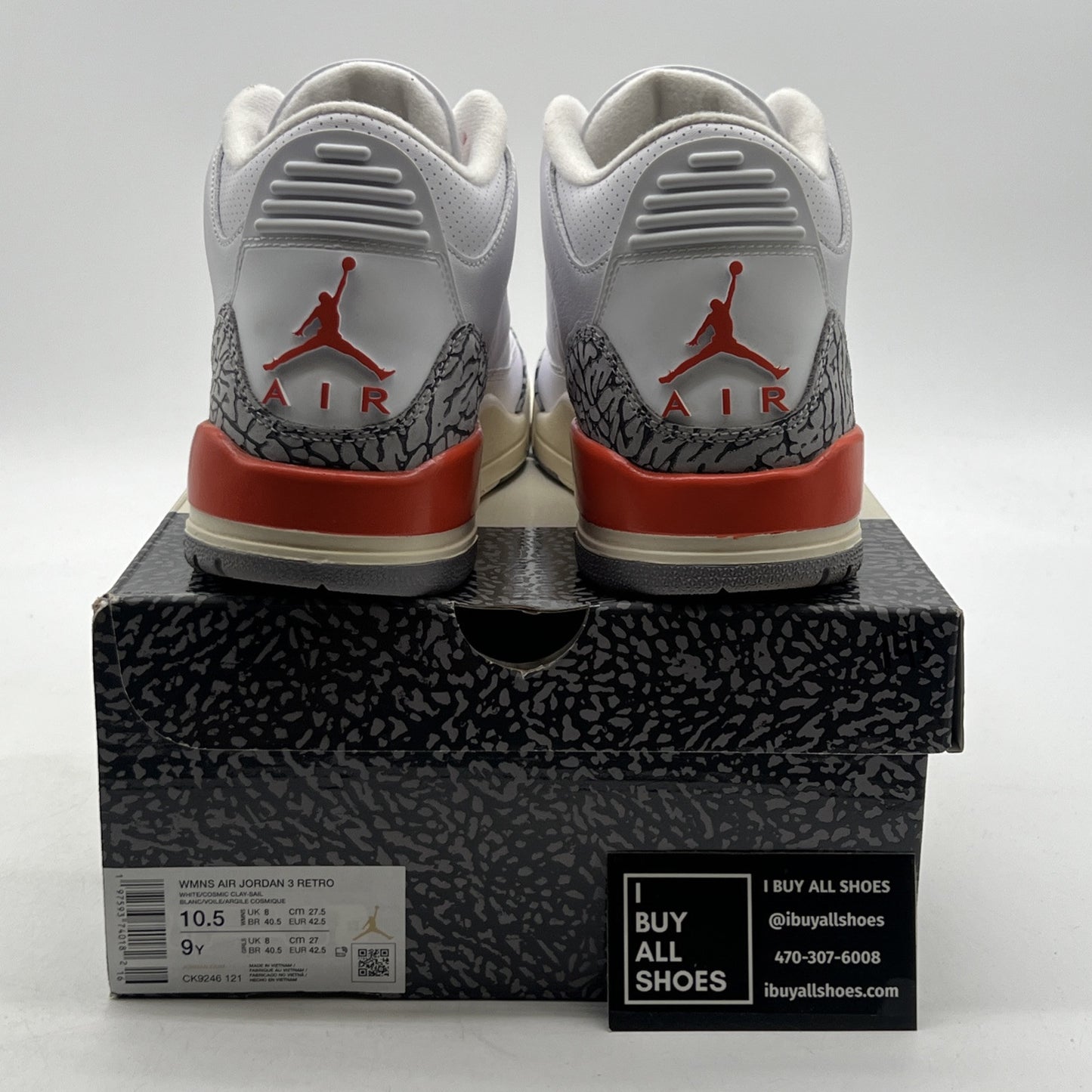 Size 10.5W - Air Jordan 3 Retro Georgia Peach (CK9246-121)