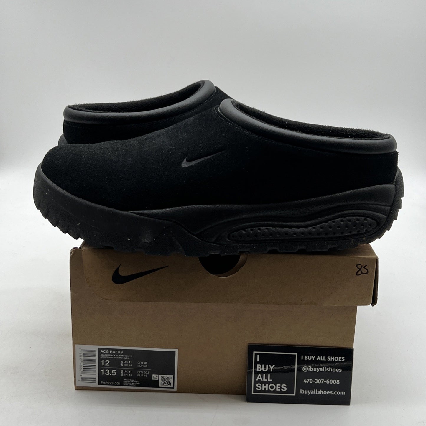 Size 12 - Nike ACG Rufus Triple Black (FV2923-001)