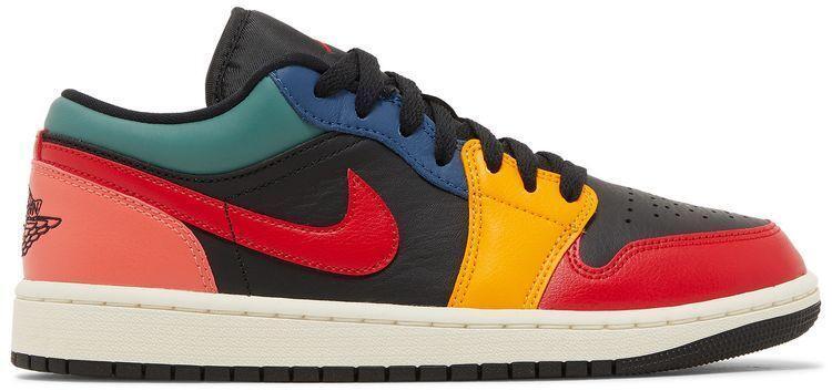 Size 8W - Air Jordan 1 SE Low Black Multi-Color (DN2739-060)