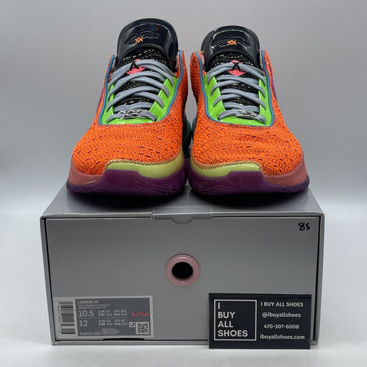 Size 10.5 - Nike LeBron 20 Chosen 1 Orange Purple Suede Leather (DJ5423-800)